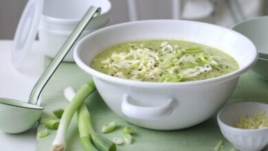 Суп со шпинатом и рисом