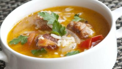 куриный суп с рисом