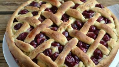 Пирог с вишнями