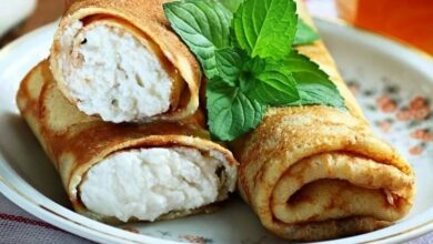 Блинчики с творогом