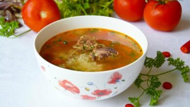 Суп харчо с бараньей грудинкой