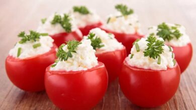 Помидоры фаршированные сыром