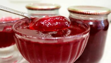 Желе из красной смородины