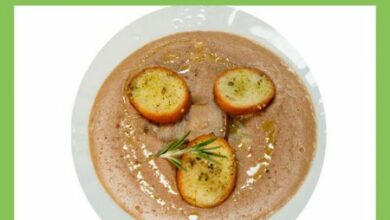 Хлебный крем суп