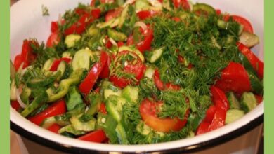 Испанский салат с помидорами