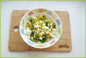 Картофельный салат с зеленым луком - фото шаг 5