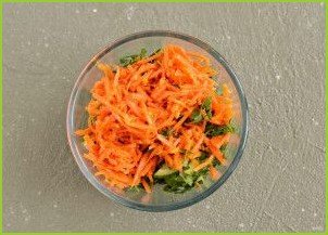 Салат из моркови и шампиньонов - фото шаг 4