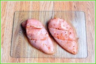 Куриная грудка с персиками - фото шаг 4