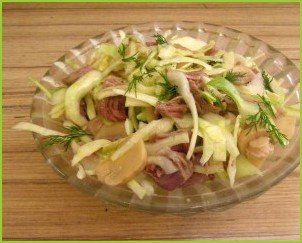 Салат из капусты и грибов - фото шаг 3