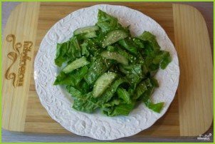 Диетический салат с пекинской капустой - фото шаг 7