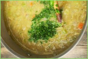 Гороховый суп-пюре с сухариками - фото шаг 8