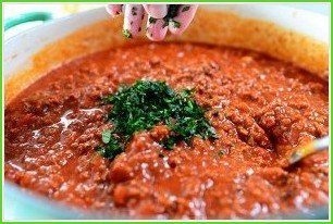 Мясной соус для спагетти - фото шаг 13