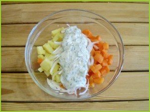 Салат из моркови и картофеля - фото шаг 8