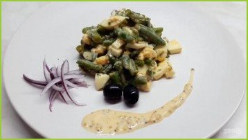 Салат с зеленой фасолью и яйцом - фото шаг 4