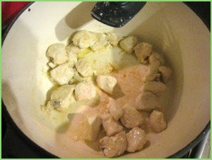 Суп-крем сырный с курицей - фото шаг 1