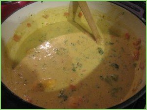 Суп-крем сырный с курицей - фото шаг 4