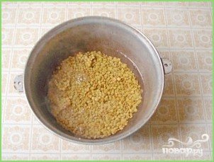 Чечевичная похлебка с сельдереем и шпинатом - фото шаг 1