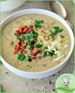 Крем-суп из брокколи и цветной капусты - фото шаг 11