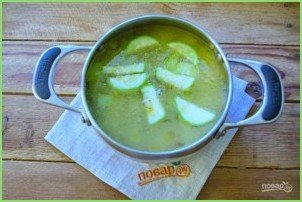 Крем-суп из кабачков с лисичками - фото шаг 7