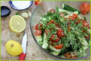 Летний овощной салат - фото шаг 5