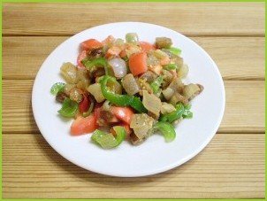 Салат из баклажанов и болгарского перца - фото шаг 6