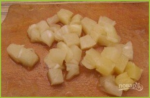 Салат с ананасами и копченой курицей - фото шаг 1