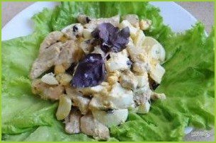 Теплый белковый салат (фитнесс-рецепт) - фото шаг 3