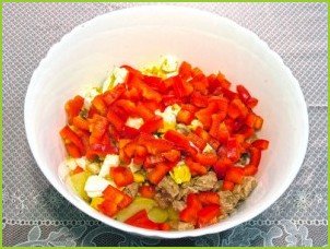 Картофельный салат с тунцом - фото шаг 7