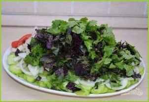 Овощной салат по-грузински с орехами - фото шаг 4