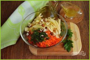 Салат из моркови и яблока - фото шаг 3