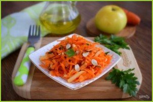 Салат из моркови и яблока - фото шаг 5