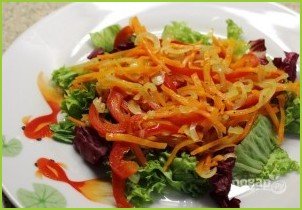 Салат с креветками и овощами - фото шаг 6
