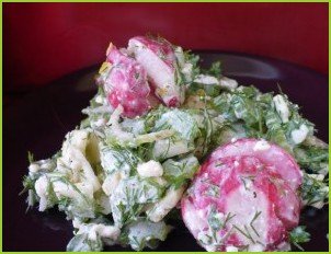 Легкий салат с зеленью - фото шаг 6