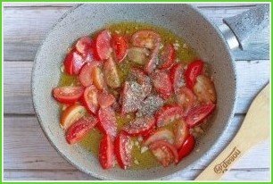 Паста с помидорами и маслинами - фото шаг 3