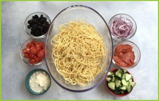 Салат из спагетти - фото шаг 1
