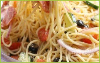 Салат из спагетти - фото шаг 3