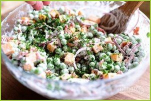 Салат из зеленого гороха - фото шаг 7