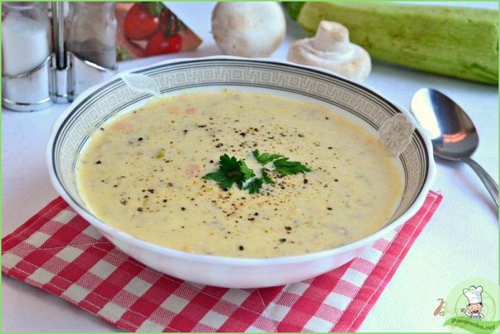 Суп-пюре с плавленым сыром - фото шаг 7