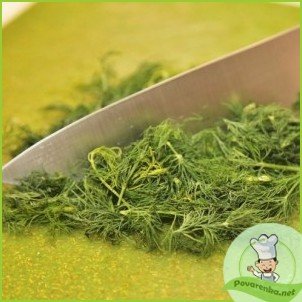 Зеленый салат с форелью - фото шаг 1