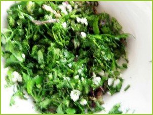 Салат из свежих и грилованных овощей с сыром - фото шаг 2