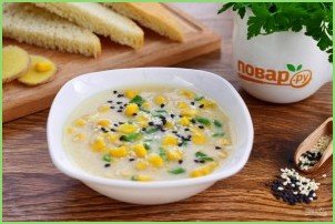Быстрый куриный суп с кукурузой и имбирем - фото шаг 7
