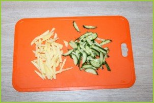 Диетический зелёный салат - фото шаг 2
