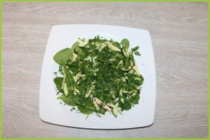 Диетический зелёный салат - фото шаг 9