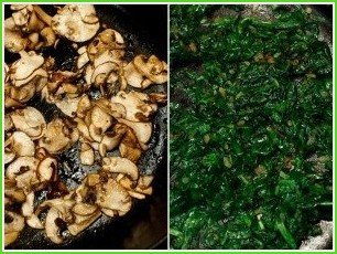 Яичница со шпинатом и грибами в духовке - фото шаг 2