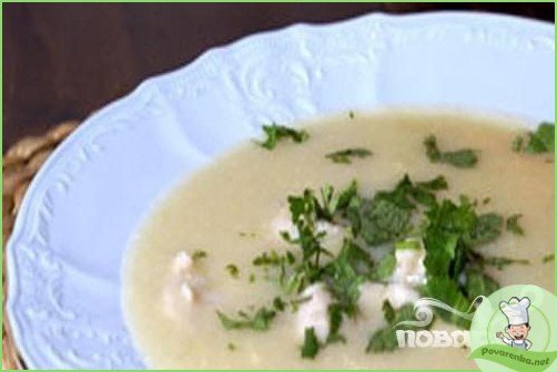 Картофельный суп-пюре с сельдереем и куриными клецками - фото шаг 1