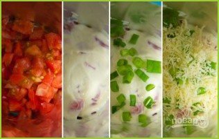 Слоеный салат из семги с сыром - фото шаг 1