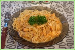 Спагетти под соусом - фото шаг 6