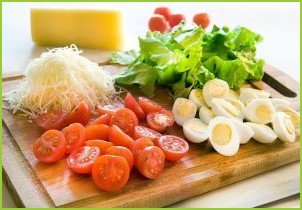 Диетический салат с креветками - фото шаг 2