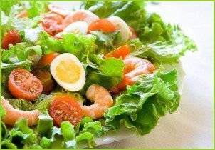 Диетический салат с креветками - фото шаг 3