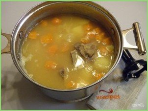 Гороховый суп-пюре с мясом - фото шаг 6